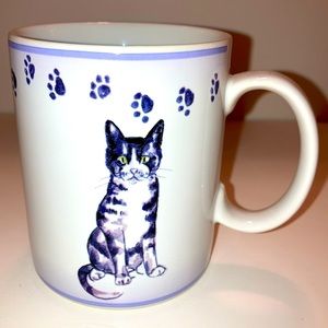 RARE Casamoda Cat Paw Prints Limited Edition Collectible Kitty NEW Ceramic Mug